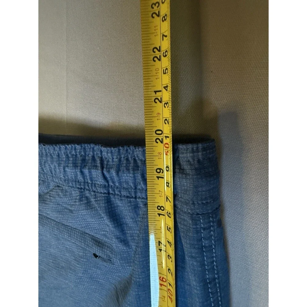 Copper & Oak Men's Endurance All Day Stretch Shorts Blue Heather Drawstring 40